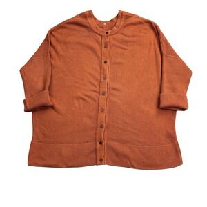 Vetta Oversized Sweater Womens Medium‎ Burnt Orange Everyday Capsule Cardigan